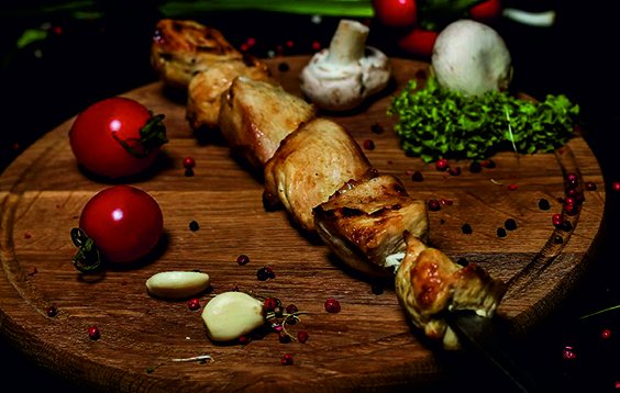 Шашлык из куриного филе